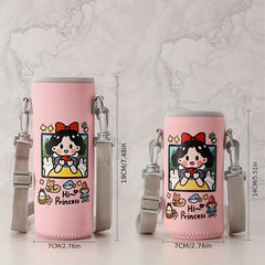 Cartoon Water Bottle Cover Insulated Bag Cup Pouch