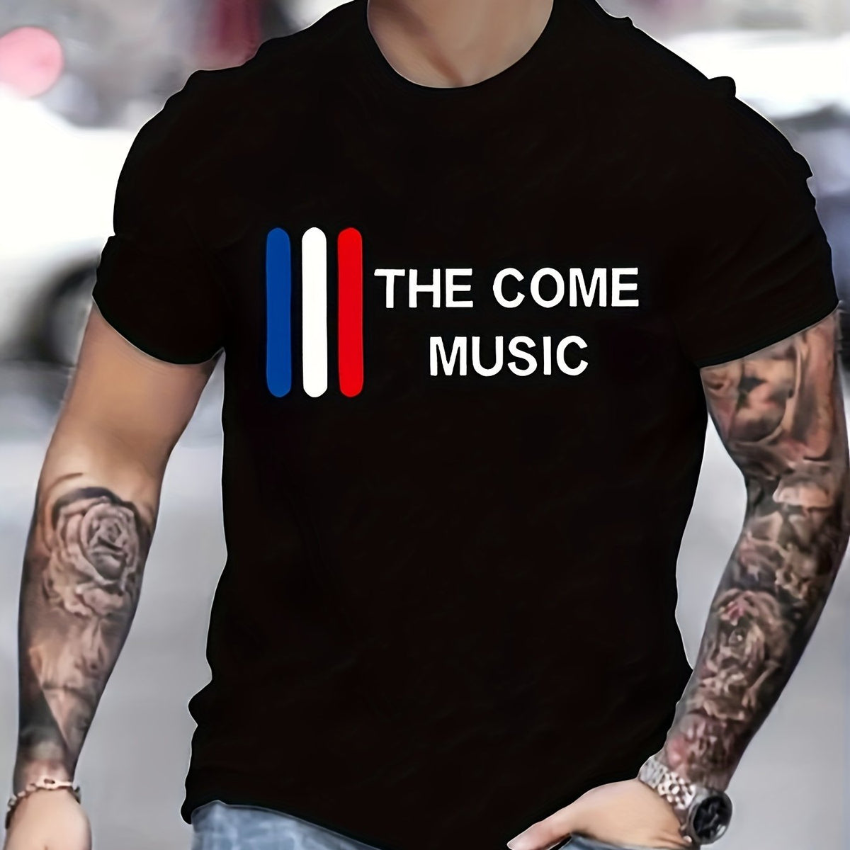 COME MUSIC Graphic T-shirt for Men