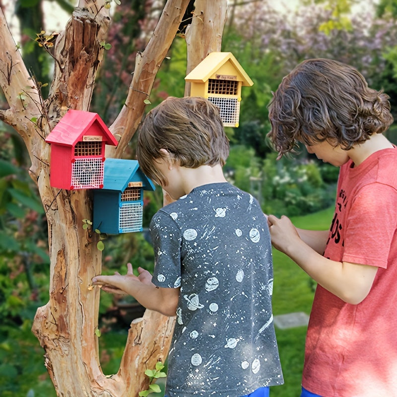 Classical Cedar Insect House For Back Yard Solid Wood Construction