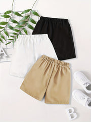 3pcs Boys California Casual Shorts for Summer Kids Clothes