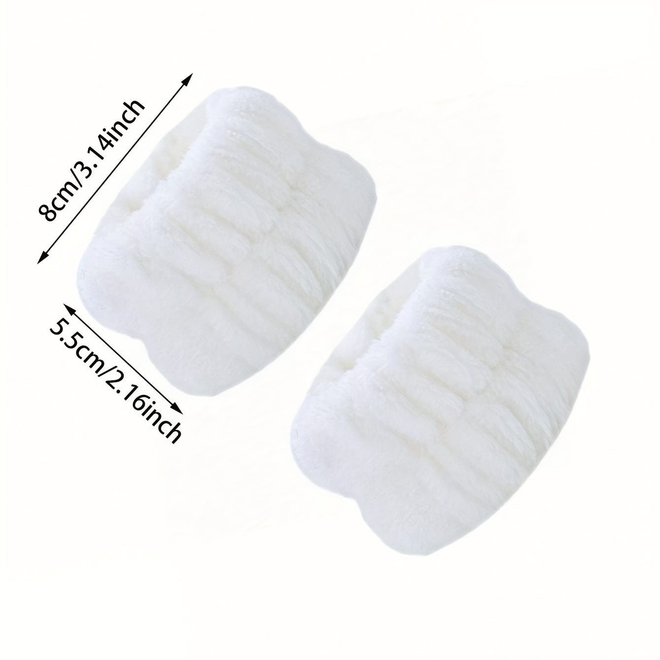 2pcs Microfiber Wrist Washband Absorbent and Moisture Proof Wrist Strap