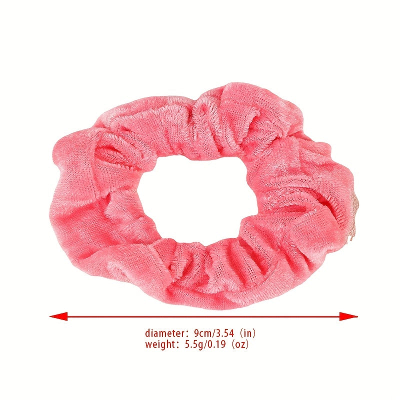 50pcs Toddler Girls Velvet Scrunchie Pack