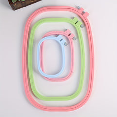 4pcs Macaroon Colorful Embroidery Hoops Set