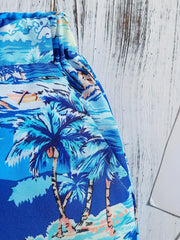 Boys Teen Coconut Tree Print Shorts for Summer
