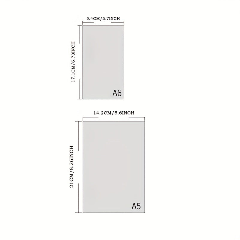 A5 A6 Notebook Filler Paper Loose leaf Planner Paper Replaceable Detachable