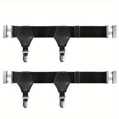 Men's Sock Suspenders Holders Adjustable Clip Metal Clips One Size