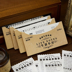 30pcs Vintage Style Bill Paper for Scrapbooking DIY Stationery School Supplies