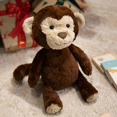 Cartoon Animal Plush Dolls - Dog, Monkey, Panda, Fox, Cat