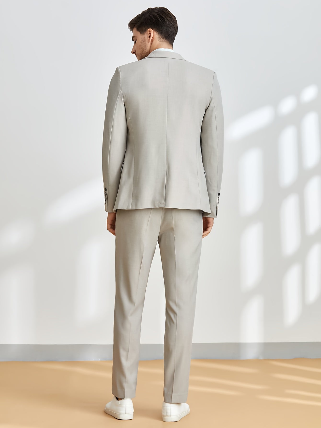 Men's 2-Piece Suit Jacket & Dress Pants Set for Business Dinner Wedding