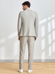 Men's 2-Piece Suit Jacket & Dress Pants Set for Business Dinner Wedding