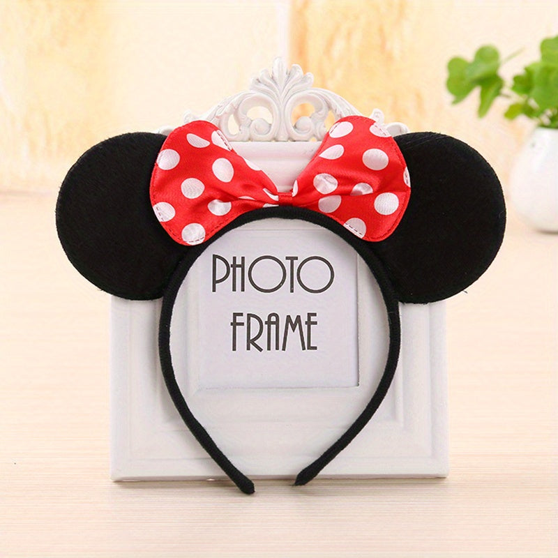 Girls Mouse Ears Headband Dot Bow Headband Head Accessories