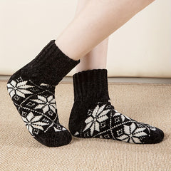 Geometric Pattern Socks Women's Mid Tube Stockings