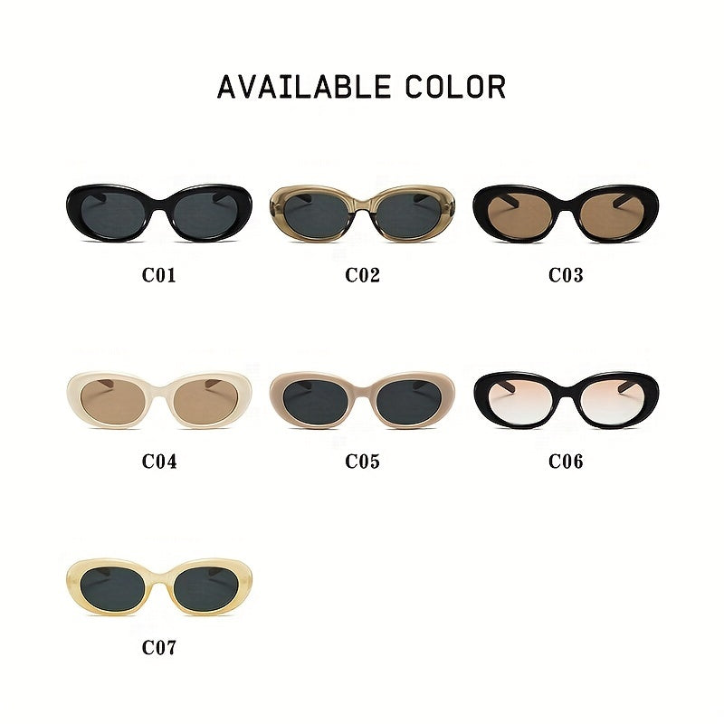 Men's Oval Frame Sunglasses for Holiday Outdoor Festivals