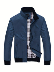 Men's Zip-Up Sports Jacket with Pockets