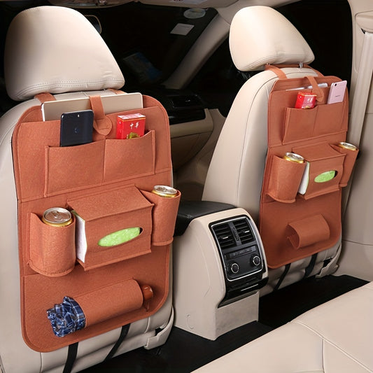 2pcs Car Back Seat Travel Storage Bag for Kids Toys Tissue Umbrella iPad