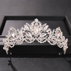 Colorful Rhinestone Crown Headband Tiara Wedding Hair