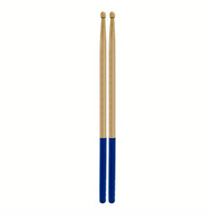 5A Maple Wood Tip Drumsticks with Non Slip Rubber Handle