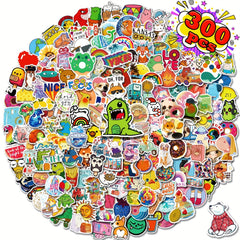 300pcs Water Bottle Stickers Vinyl Sticker Packs For Water Bottle Laptop Scrapbo