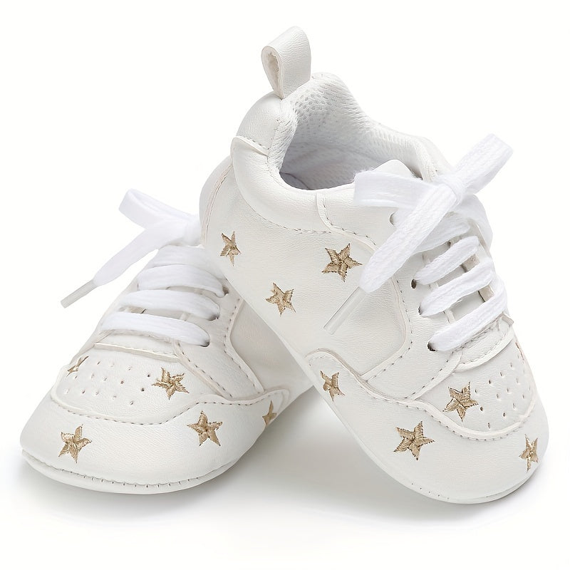Baby Girls Lightweight Non Slip Sneakers for Indoor Outdoor Walking