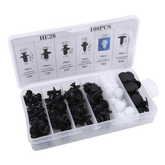 100pcs Mixed Car Body Push Retainer Pin Bumper Door Trim Panel Fastener Clip
