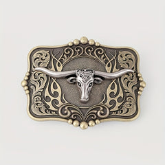 Western Bull Head Belt Buckle For Women & Men
