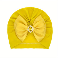 Rhinestone Baby Hat with Big Bow