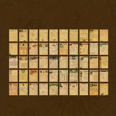 100pcs Vintage Stationery Paper for DIY Scrapbooking Creative Planning