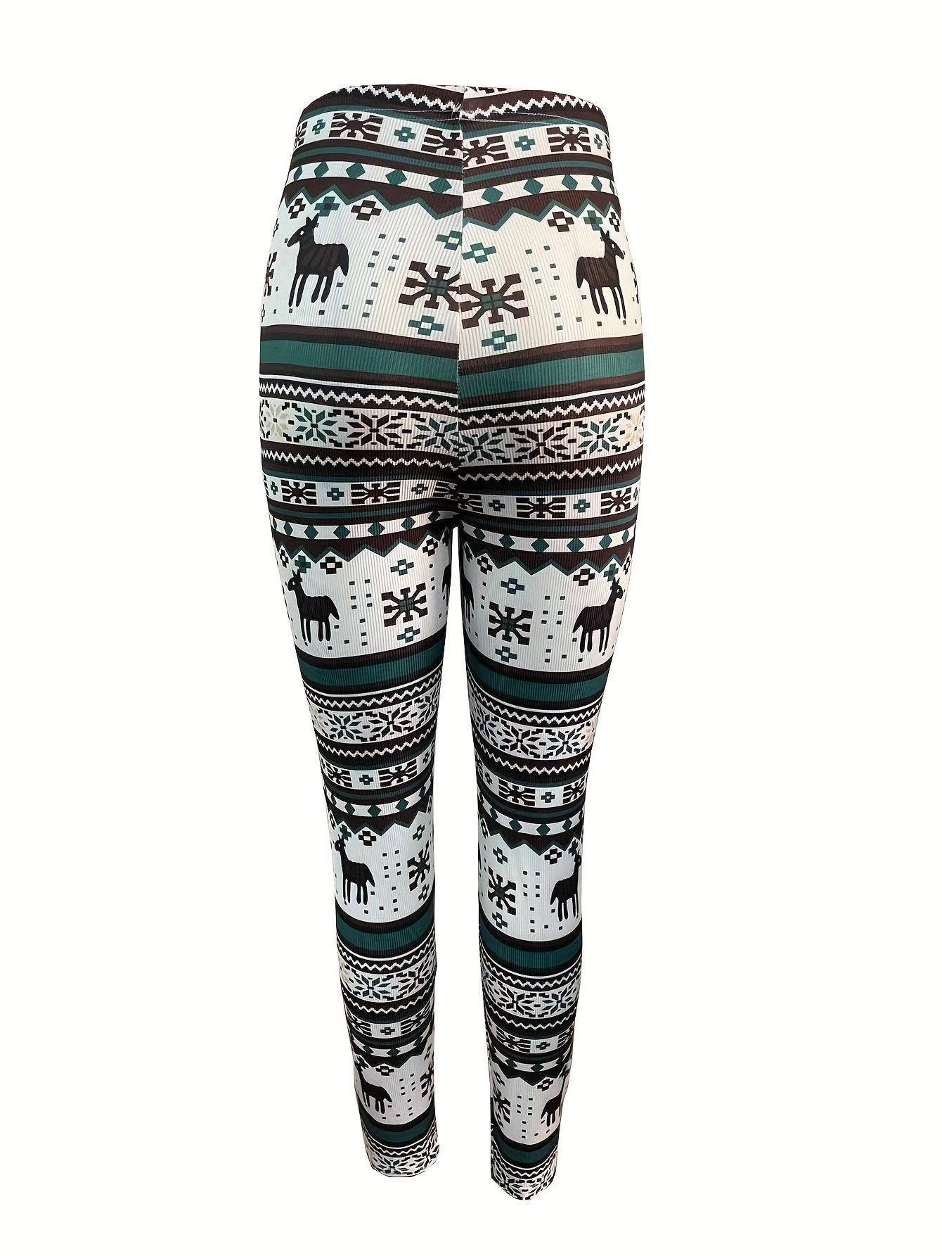 Western Ethnic Print Skinny Leggings High Waist Leggings