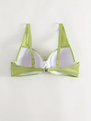  Stripe Print Bikini Top Medium Stretch Swimwear
