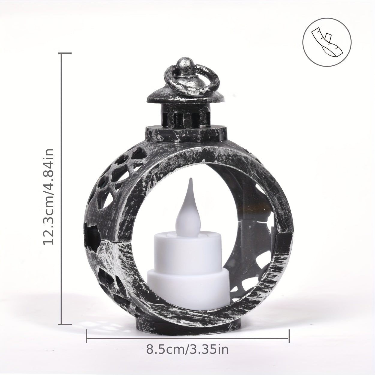 Retro LED Candle Light for Outdoor Camping with 3 AG10 Batteries