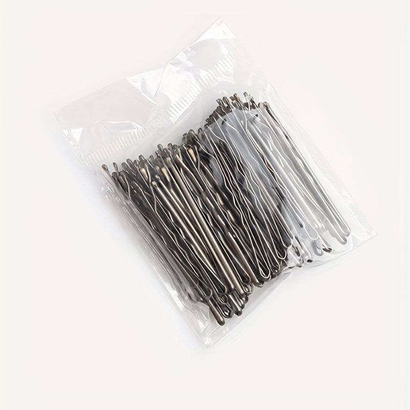 50pcs Silvery Long Bobby Pins for Thick Hair