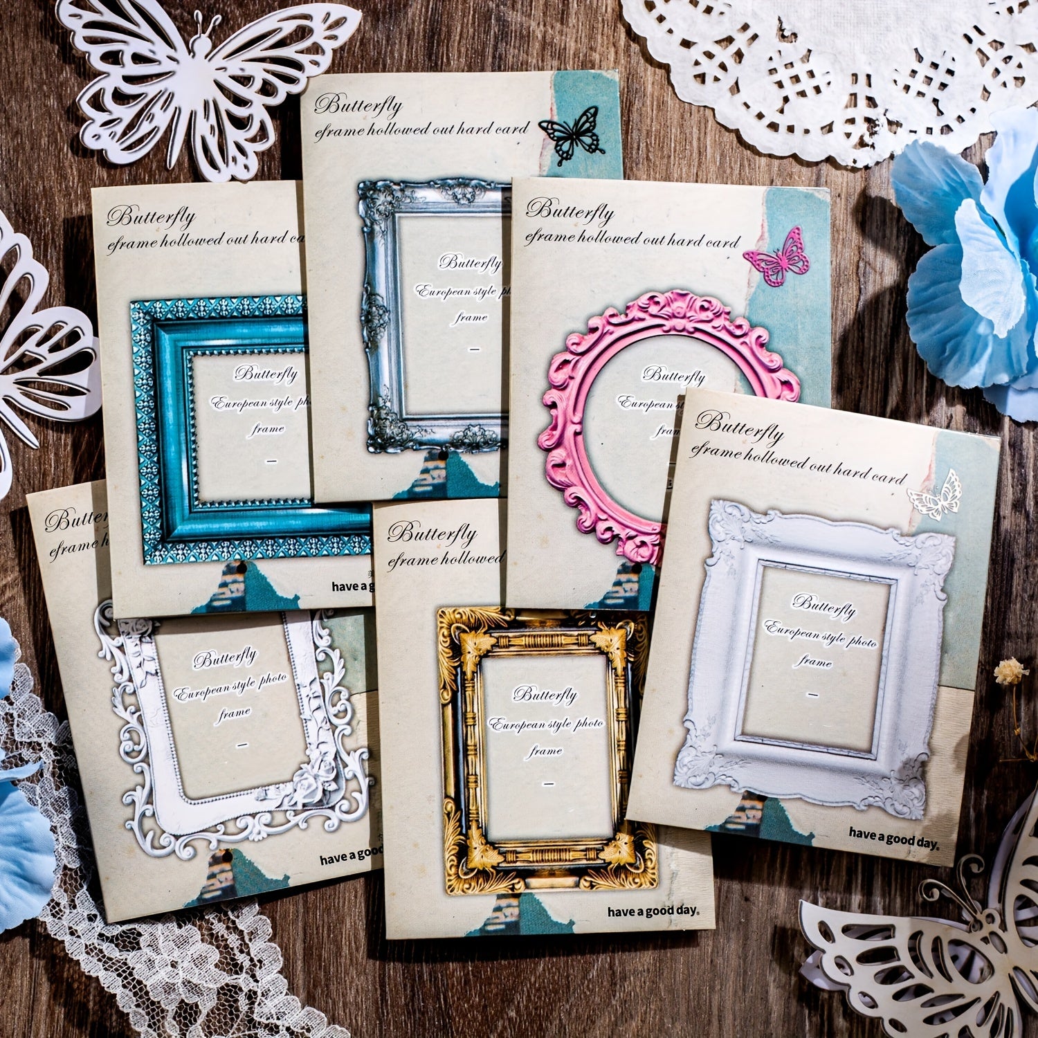 20pcs Hollow Butterfly Photo Frame European Style Decoration