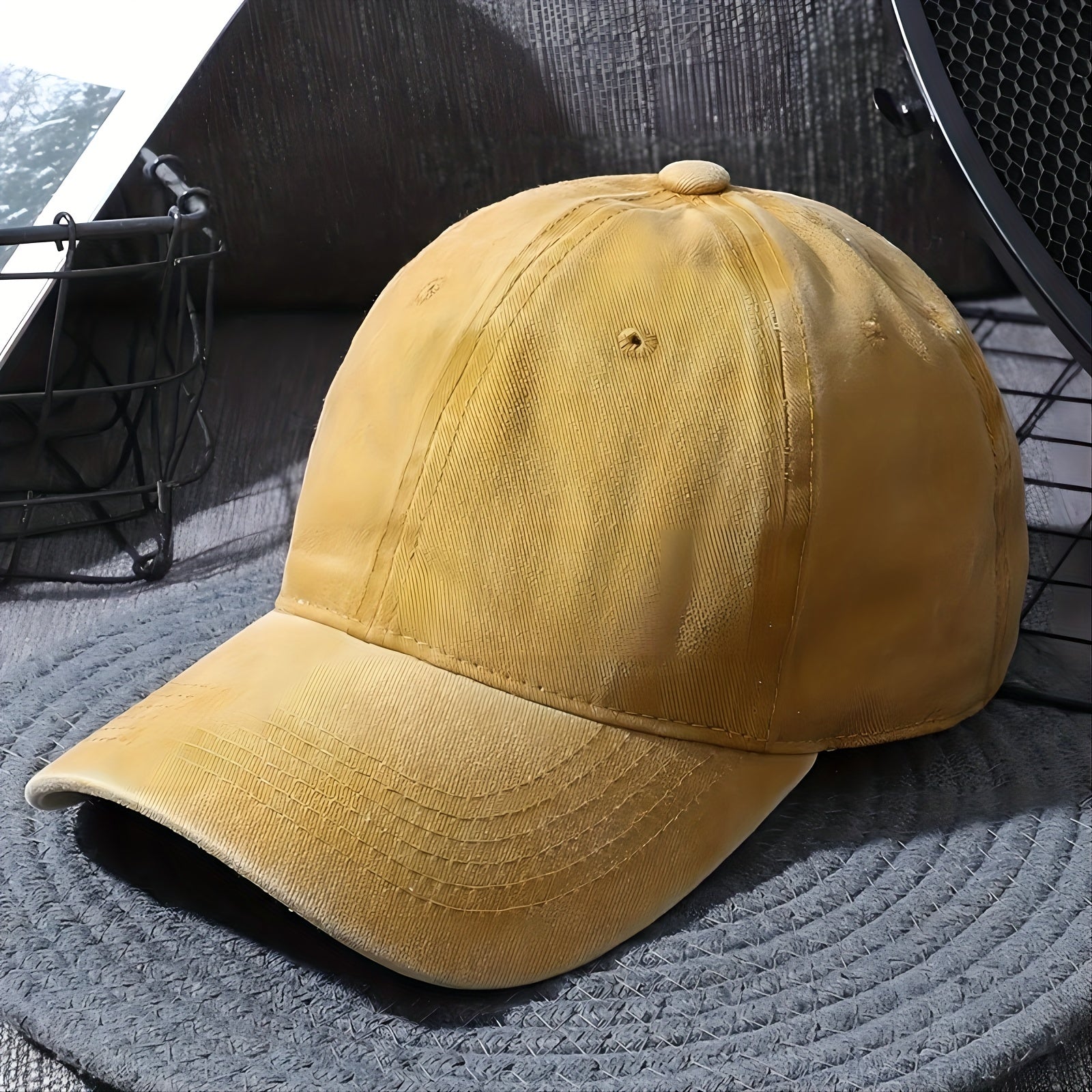 Unisex Cotton Baseball Cap Lightweight Distressed Dad Hat Casual Sun Hat