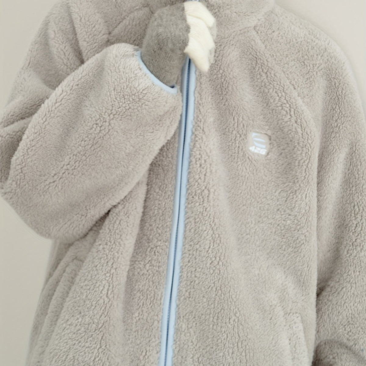 Men's Loose Fit Plush Fleece Coat For Fall Winter