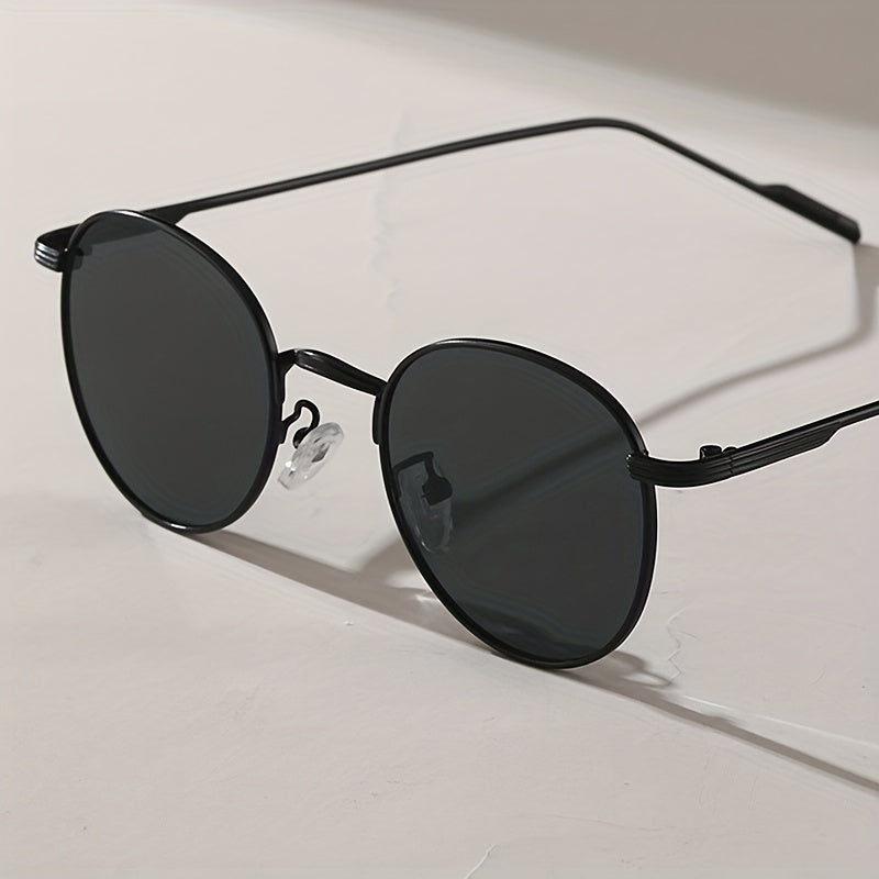 Round Frame Metal Men's Sunglasses