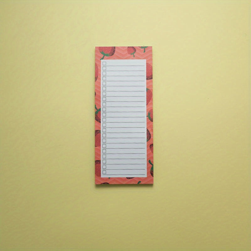 50 Colorful Fruit Magnetic Notepads for Lists & Reminders