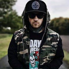 Men's Flat Brim Baseball Cap With Letter Embroidery