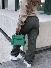 Y2K Loose Fit Cargo Pants Wide Legs Street Style Casual Pants