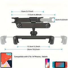 Car Tablet Holder Headrest Mount for iPad Air Mini, Phones, Tablets