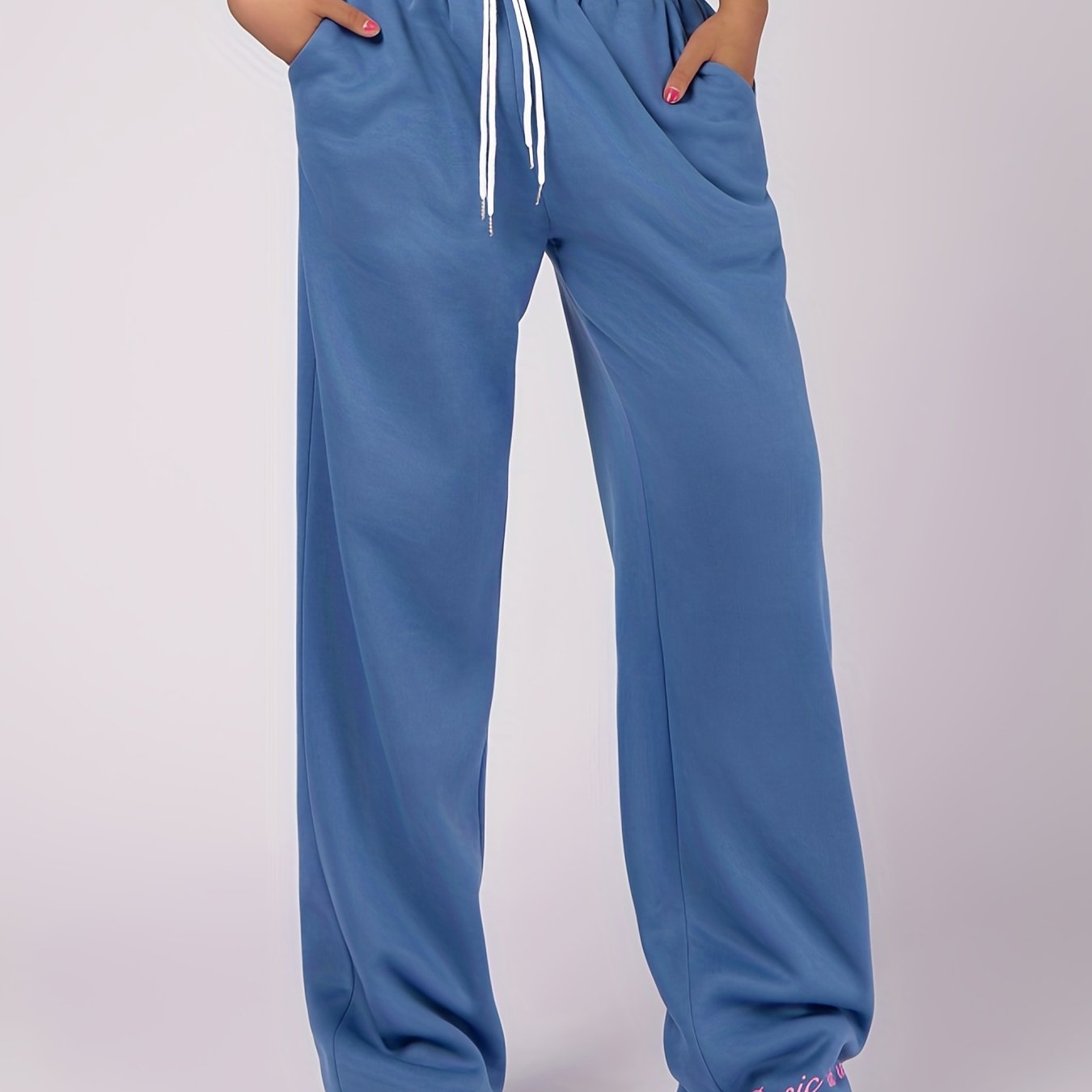  Wide Leg Sweatpants With Pockets