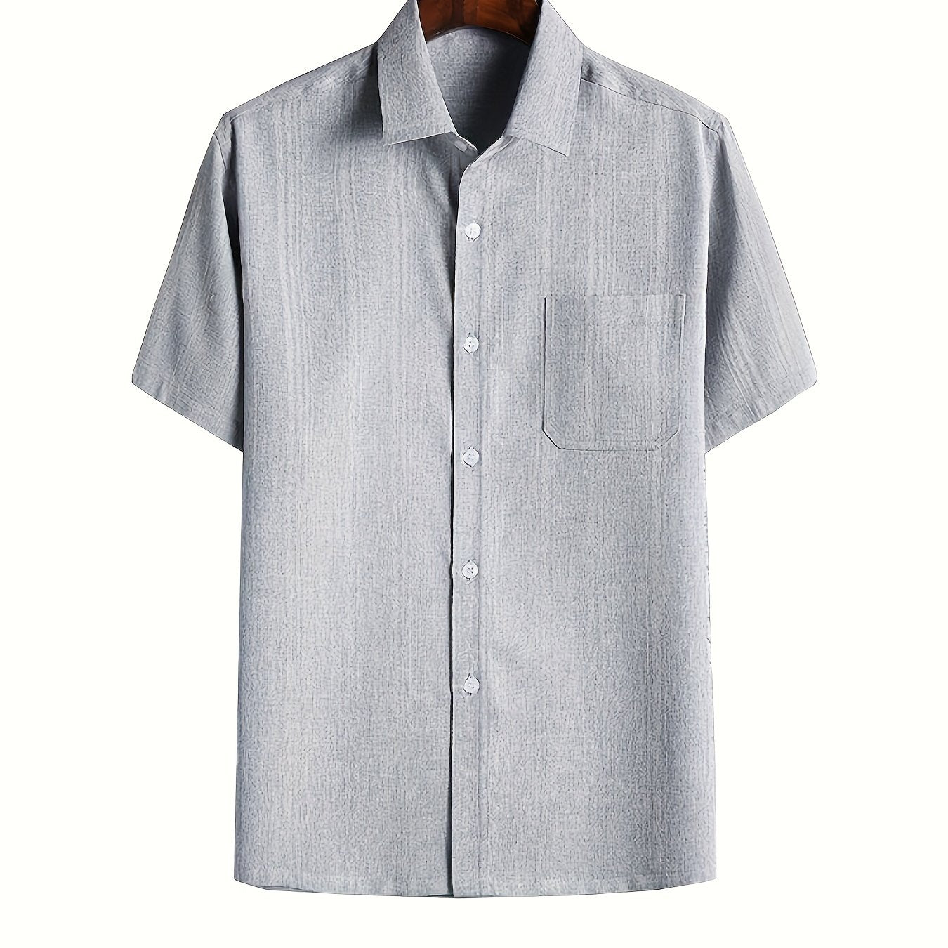 Men's Casual Lapel Button Up Shirt
