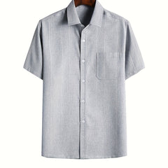 Men's Casual Lapel Button Up Shirt