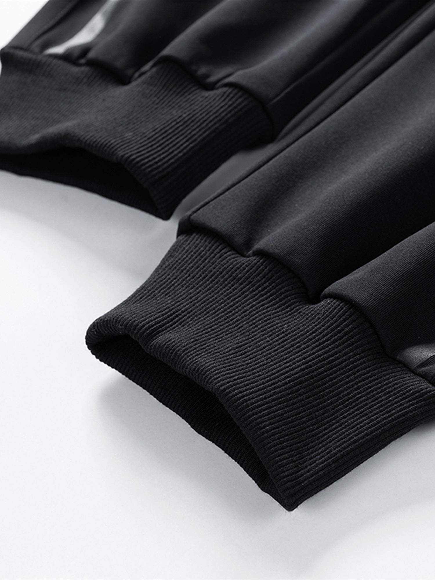 Zipper Pockets Knitted Joggers Men s Casual Solid