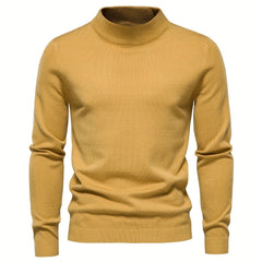 Men's Casual Warm Stand Collar Pullover Sweater