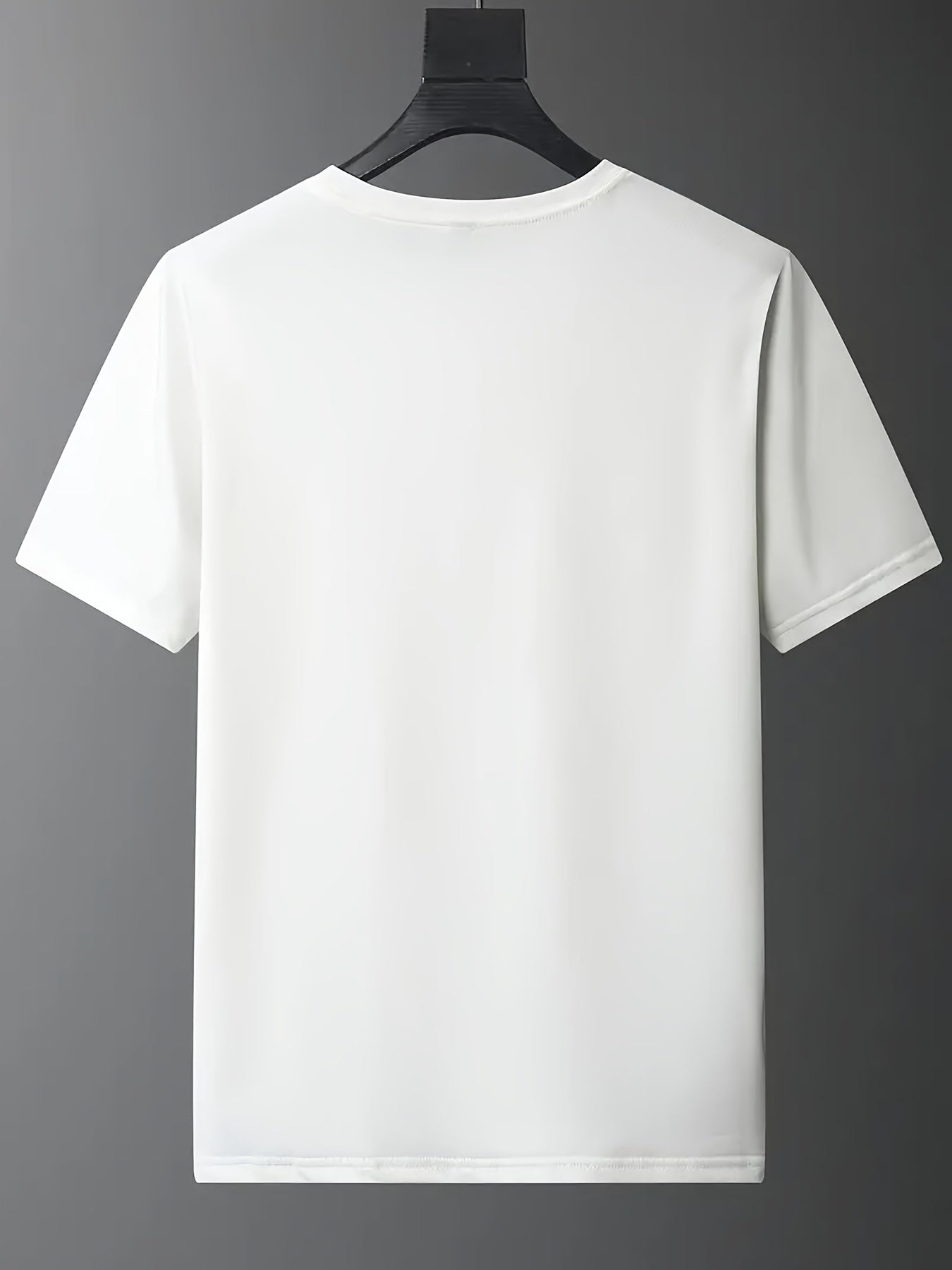 Men's Bear Print Basketball Tee Active Stretch Breathable