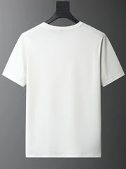 Men's Leisure Time Print T shirt Active Slightly Stretch Breathable Tee
