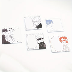 Anime Sticky Notes Memo Pads Cartoon Square Tearable N Times Sticky Message Pad