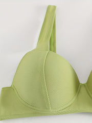  Stripe Print Bikini Top Medium Stretch Swimwear