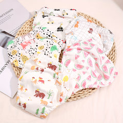 5pcs Baby Fabric Animal Waterproof Diaper Pockets Training Pants