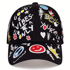 Graffiti Print Hip Hop Baseball Cap Sun Hat Unisex